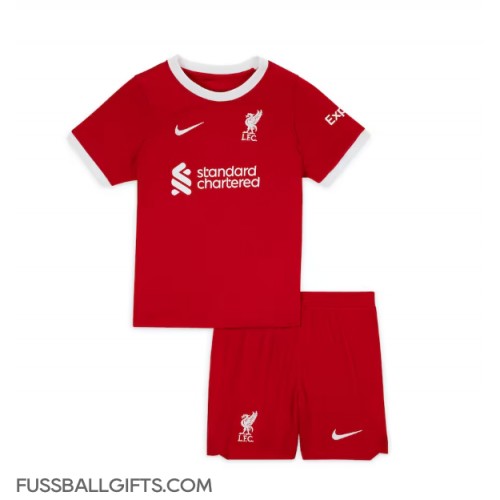 Liverpool Fußballbekleidung Heimtrikot Kinder 2023-24 Kurzarm (+ kurze hosen)